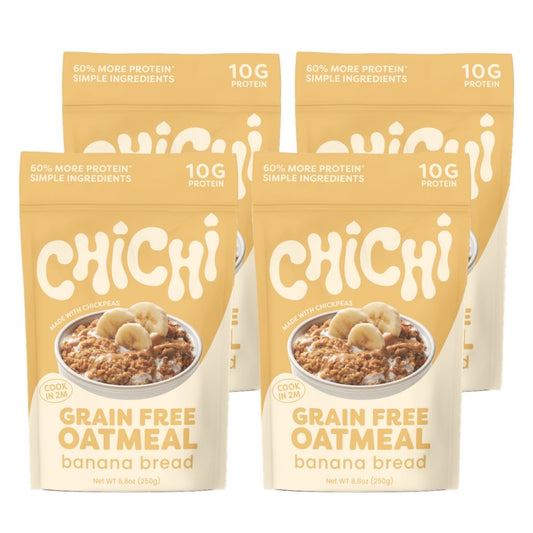 ChiChi ChickPea Hot Cereal - Banana Bread (4-Pack)