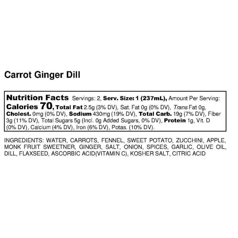Carrot Ginger Dill Soup (Pack)
