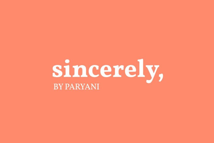 sincerely, BY PARYANI