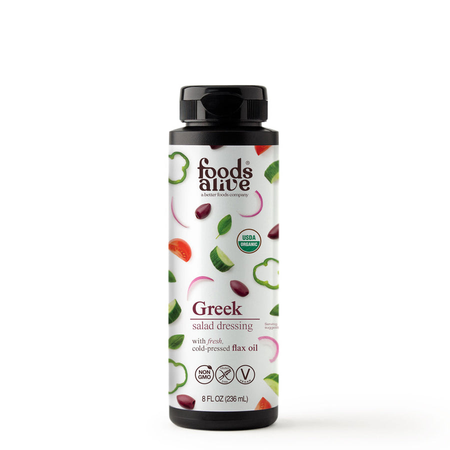 Vegan + Keto, Greek Dressing 8oz.  (2-Pack)