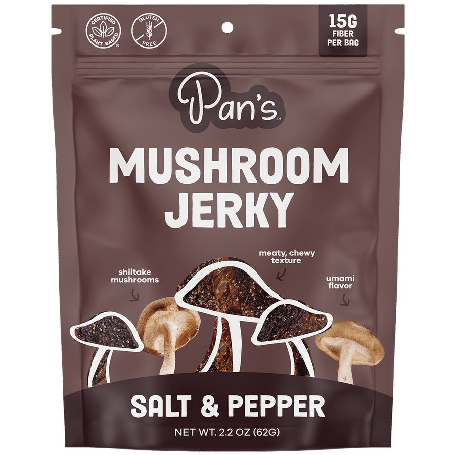 Salt & Pepper Shiitake Mushroom Jerky (3-Pack)