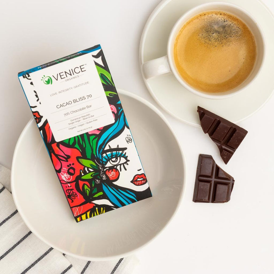 Cacao Bliss 70% Dark Chocolate Bar (12-Pack)