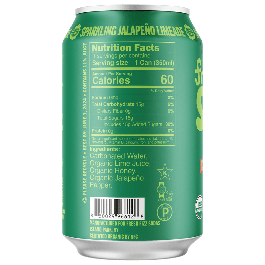 Sparkling Jalapeño Limeade (12-Pack)