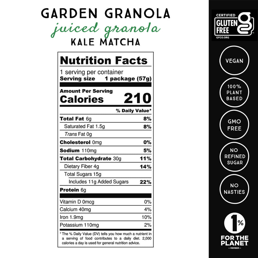 Garden Granola Kale Matcha (2oz)