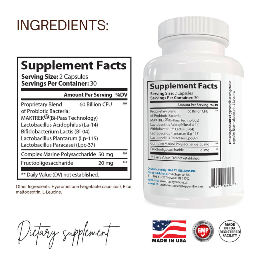 Probiotic 60 Billion CFU Capsules