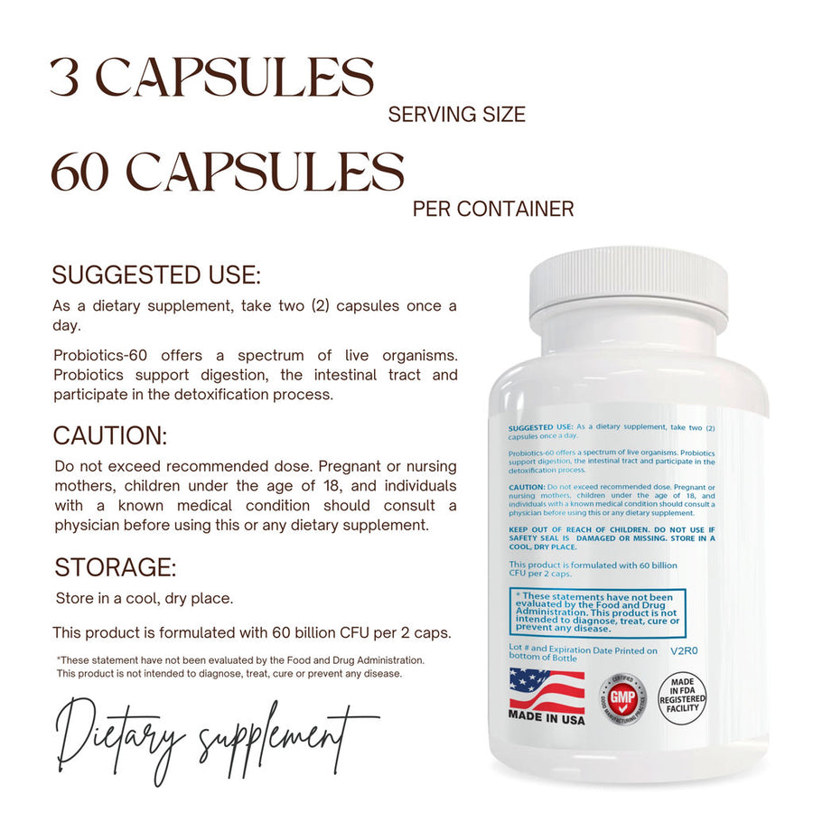 Probiotic 60 Billion CFU Capsules