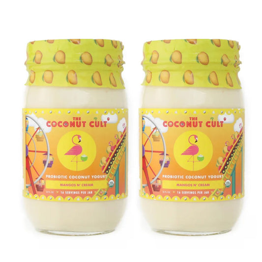 Mangos N' Cream Probiotic Coconut Yogurt  (Pack)