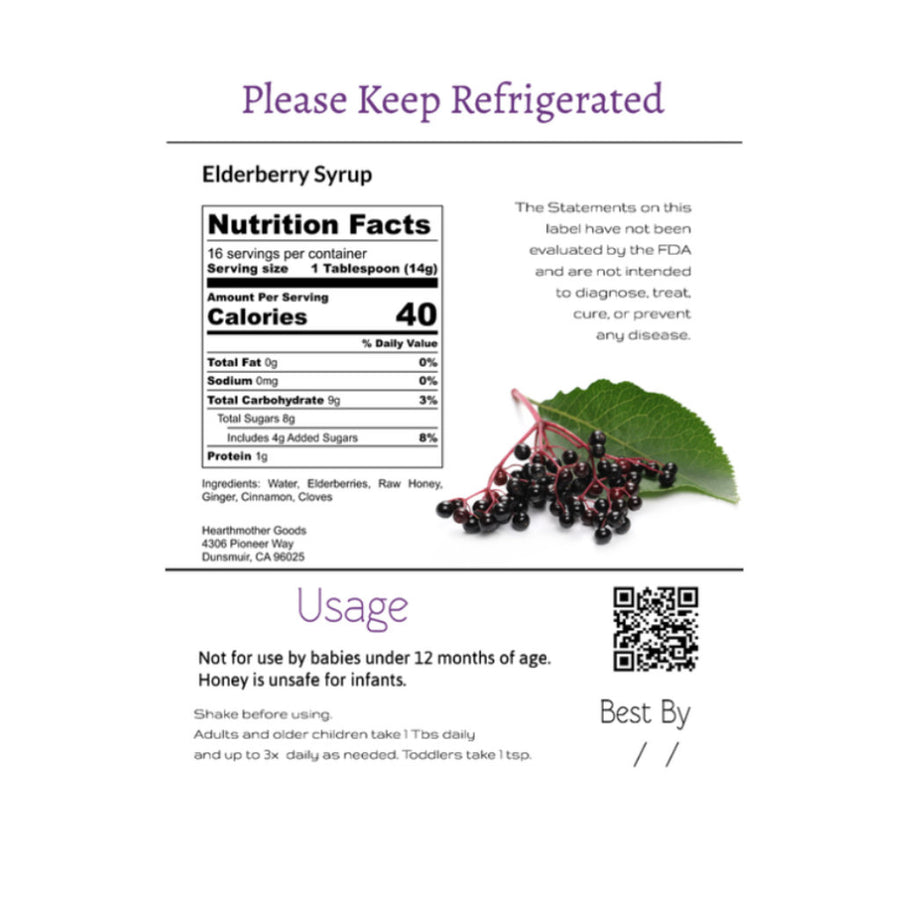 Elderberry Syrup - 8 oz