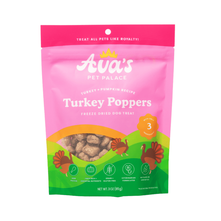 Freeze Dried Dog Treats - Turkey Poppers