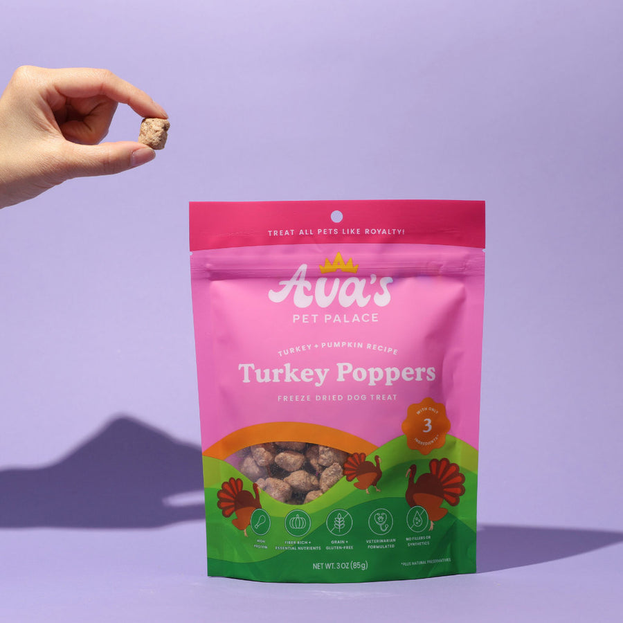 Freeze Dried Dog Treats - Turkey Poppers