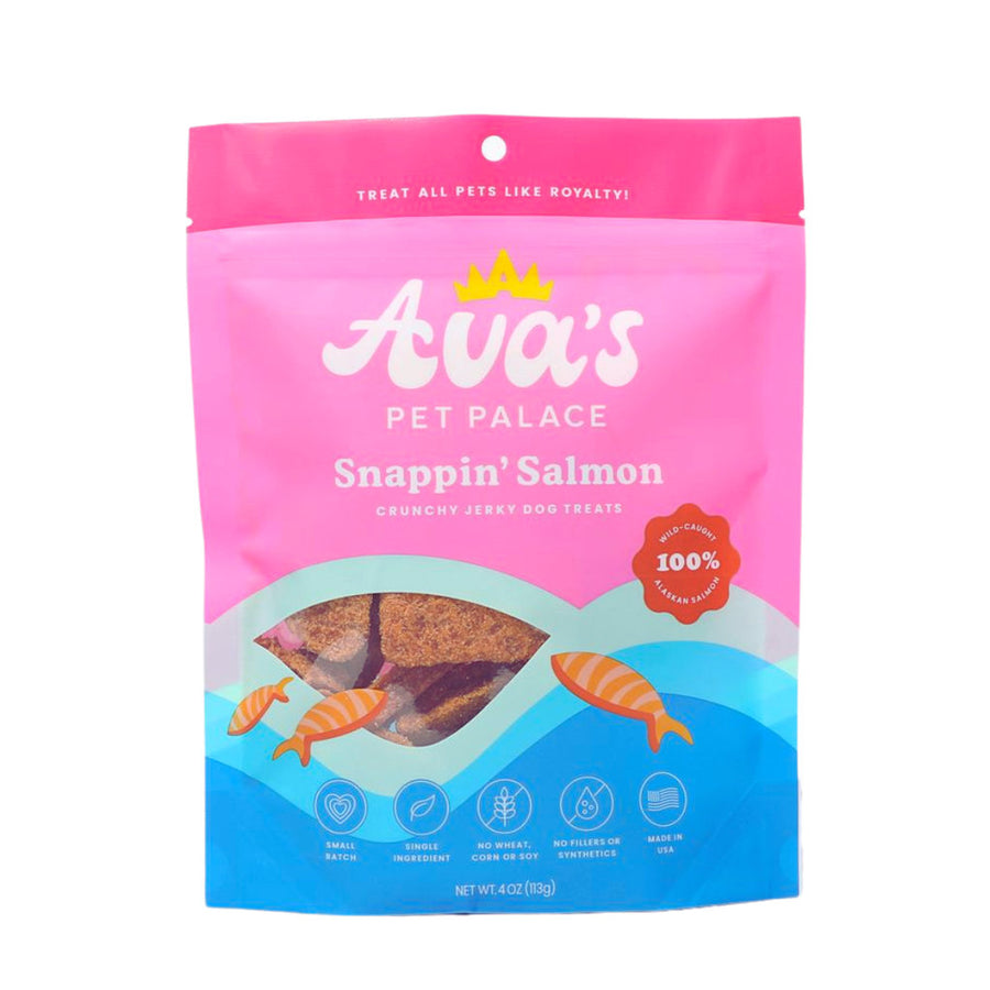 Crunchy Jerky Dog Treats - Snappin' Salmon