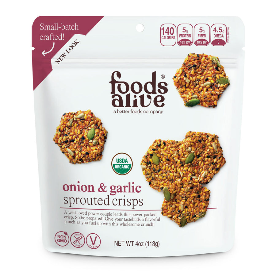 Onion & Garlic Sprouted Crisps (3-Pack)