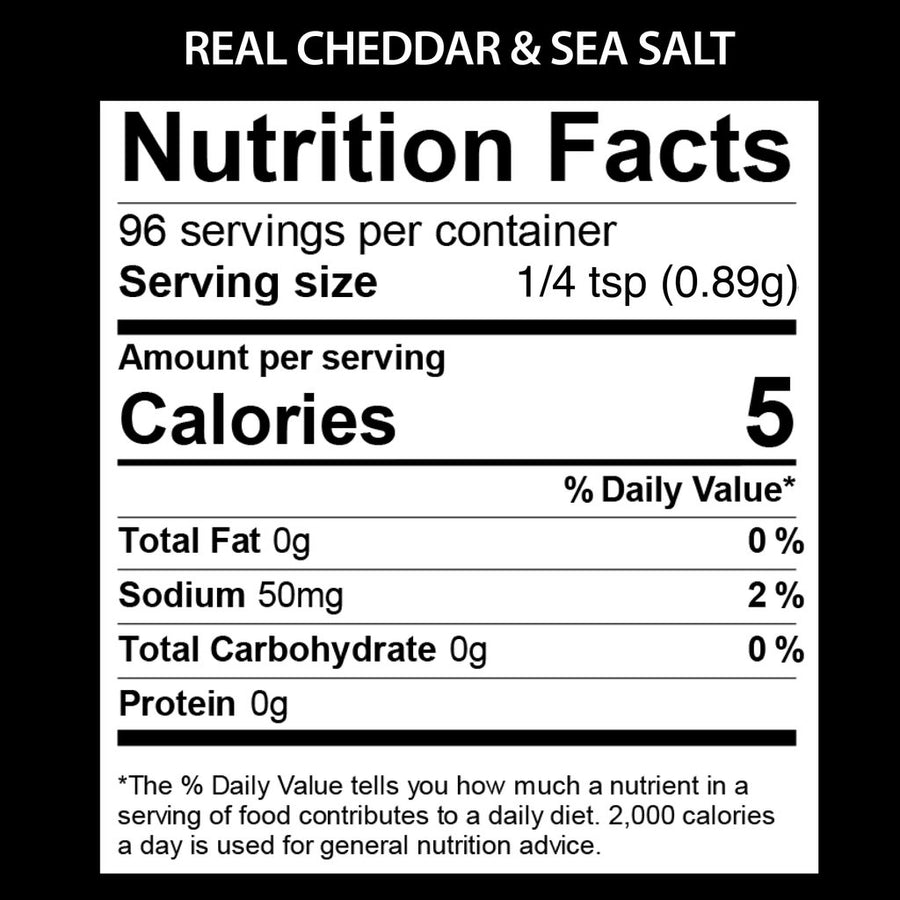 Real Cheddar & Sea Salt Popcorn Seasoning (2-pack)