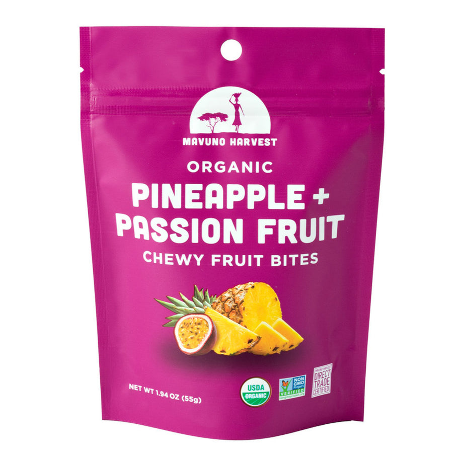 Mavuno Harvest Organic Pineapple & Passionfruit Fruit Bites