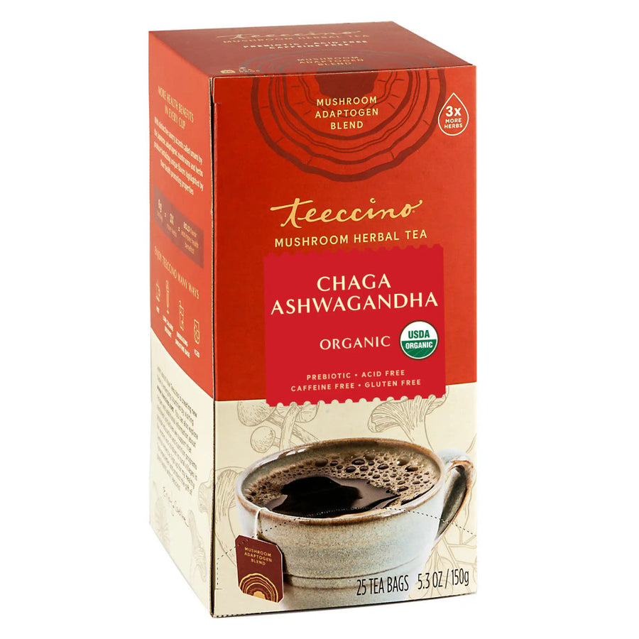 Chaga Ashwagandha Butterscotch Cream Mushroom Herbal Tea