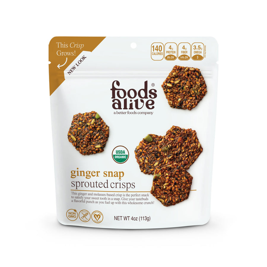 Ginger Snap Sprouted Crisps (3-Pack)