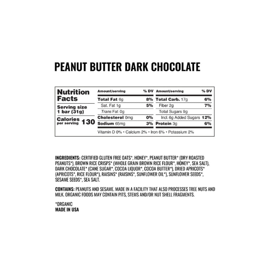 Peanut Butter Dark Chocolate Kids Bars (24-Pack)