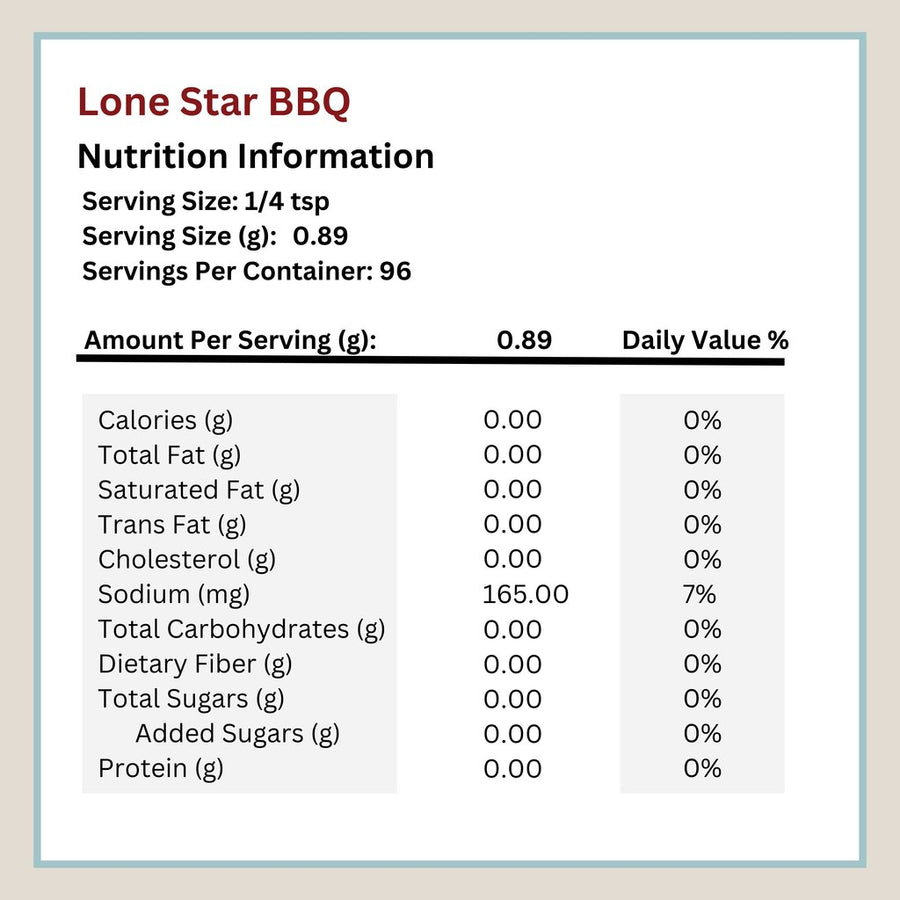 Lone Star BBQ Spice Blend