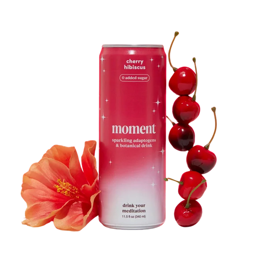Relaxing Cherry Hibiscus Sparkling Botanical Water (12-Pack)