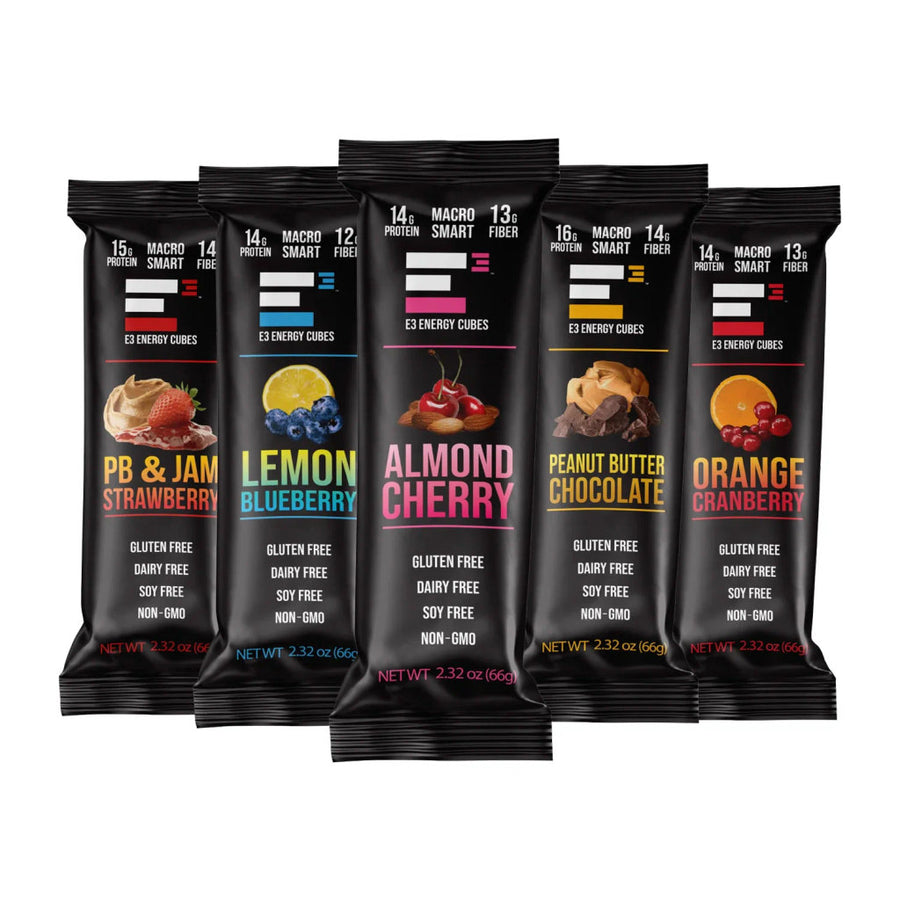 5 Flavor Variety Pack E3 Energy Cubes (12-pack)
