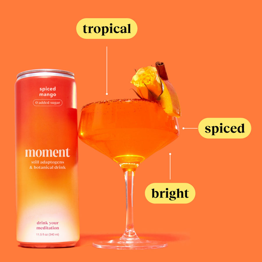 Moment - Spiced Mango Botanical Water (12-Pack)