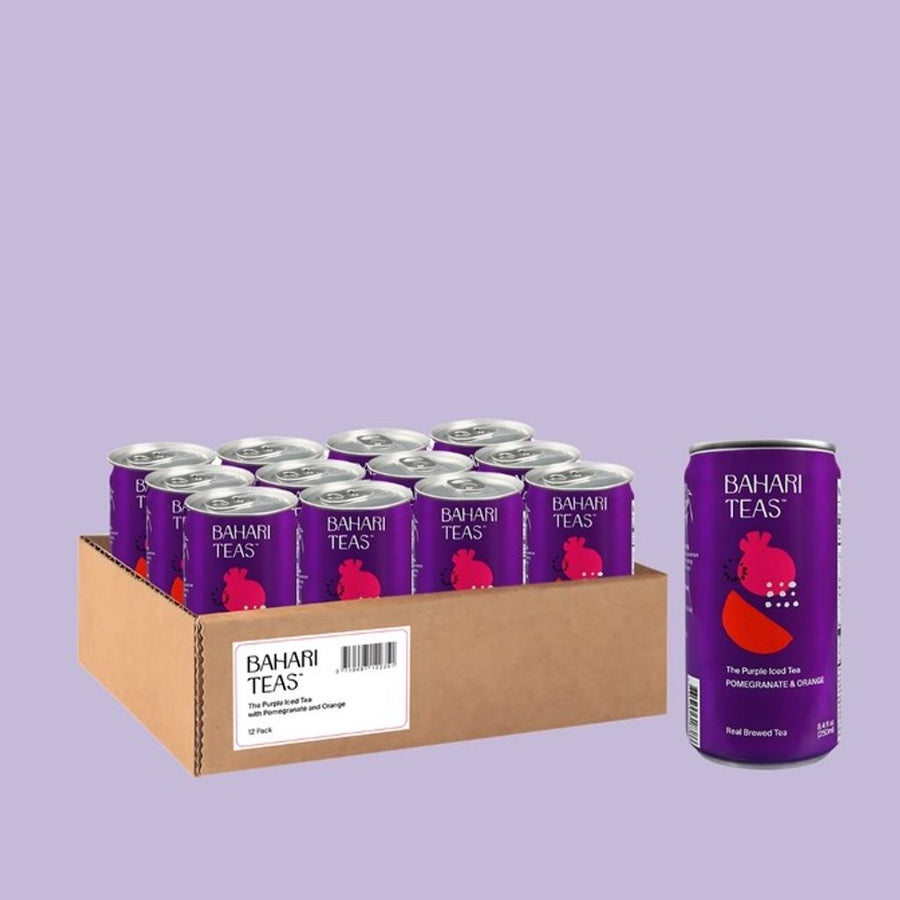 Bahari Pomegranate + Orange Iced Tea (12-Pack)