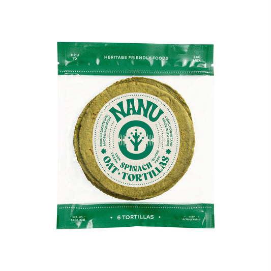 Nanu's Spinach Oat-Flour Tortilla (5-Pack)