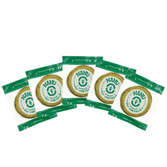 Nanu's Spinach Oat-Flour Tortilla (5-Pack)