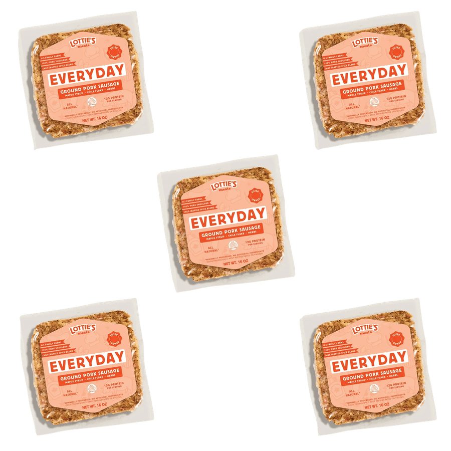 Everyday Ground Pork Sausage - GF, All Natural (5-Pack)