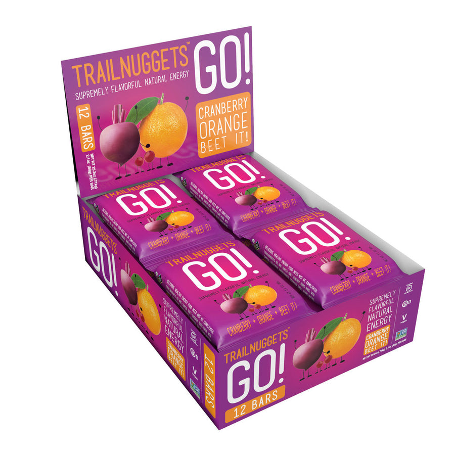 Trailnuggets Energy Bar-Beets + Cranberry + Orange (12-Pack)