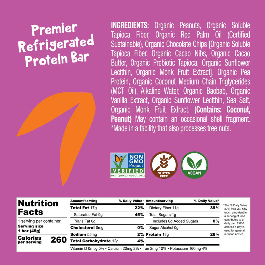 Refrigerated Protein Bar - Peanut Butter Chocolate Chip