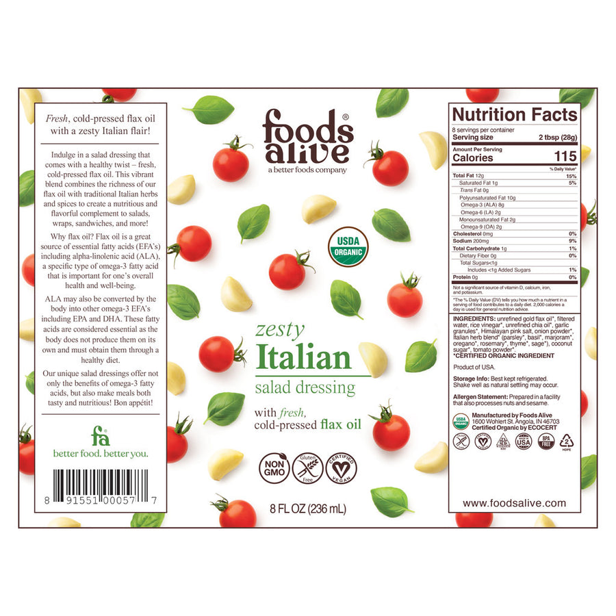 Vegan Italian Superfood Dressing 8oz (2-Pack)