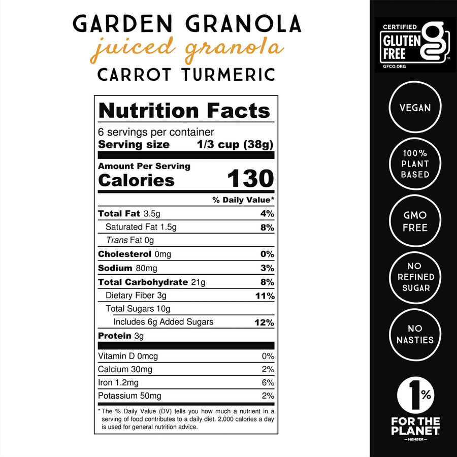 Garden Granola Carrot Turmeric (8oz)