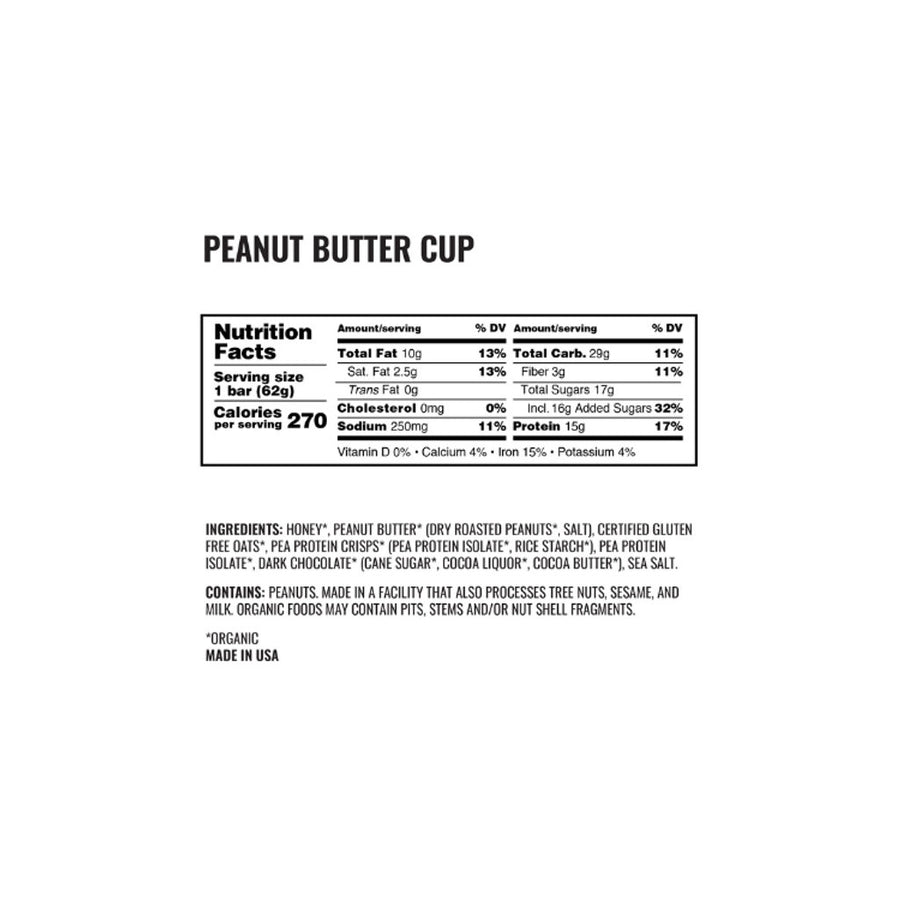 Peanut Butter Cup Protein Bars (12-Pack)