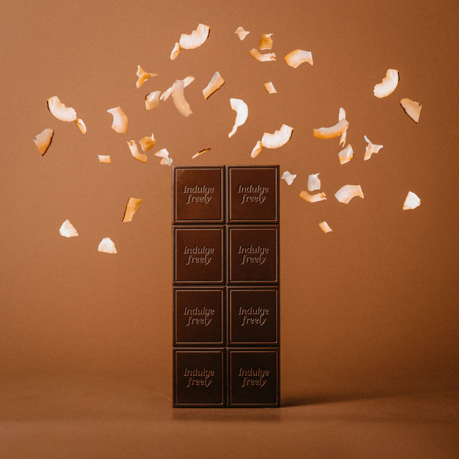 Toasted Coconut Flakes Chocolate - 72% Cacao