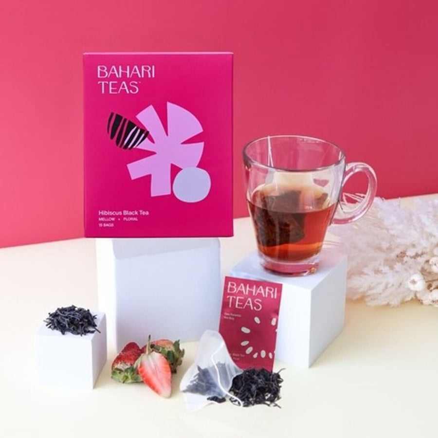 Kenyan Hibiscus and Strawberry Black Tea Bags (6-pack)