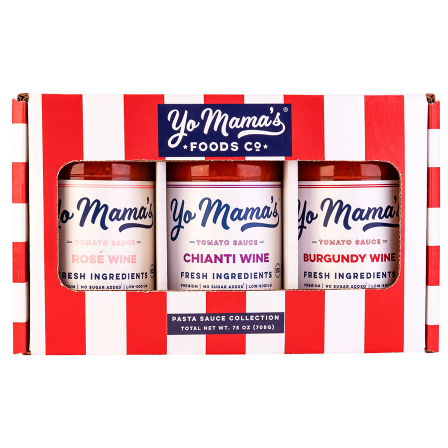 Yo Mama's Wine Pasta Sauce Gift Set (3-Pack)