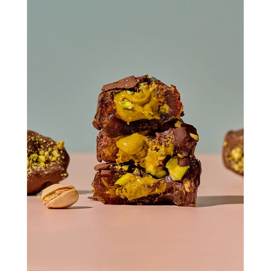 Dark Chocolate Covered Dates with Pistachio Butter (6-pack)