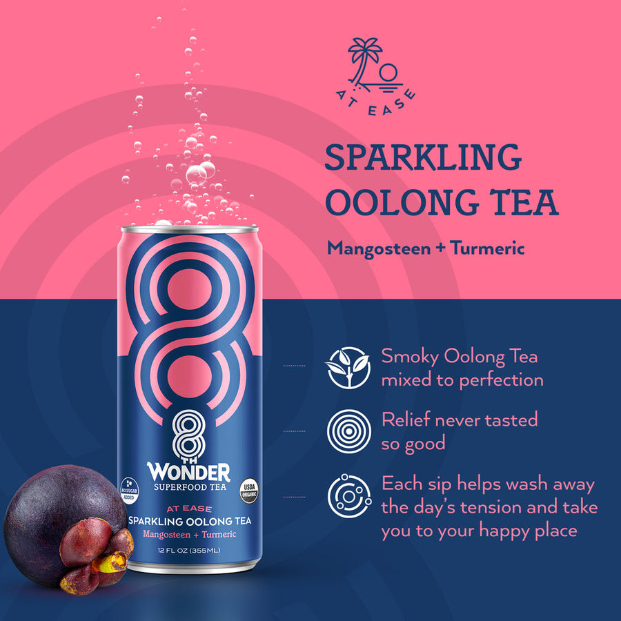 Mangosteen + Turmeric Sparkling Oolong Tea (12-Pack)