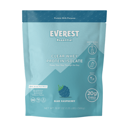 Everest Blue Raspberry Protein Powder for Families and Adult