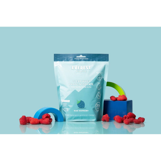 Everest Blue Raspberry Protein Powder for Families and Adult