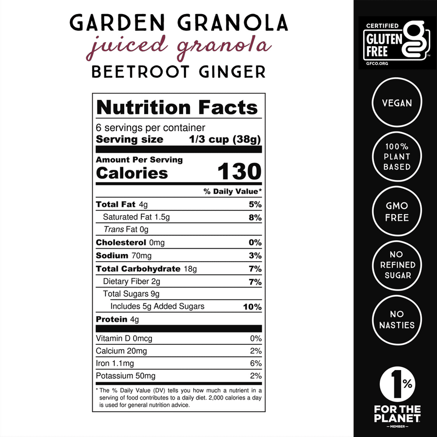 Garden Granola - Beet Pineapple Ginger (8oz)