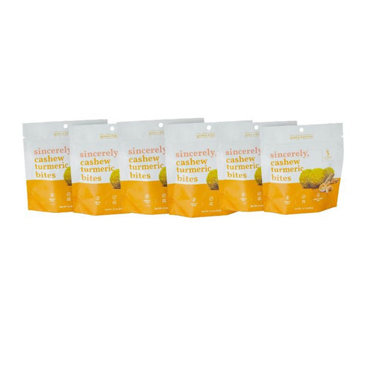 Vegan Cashew Turmeric Energy Bites (6-pack)