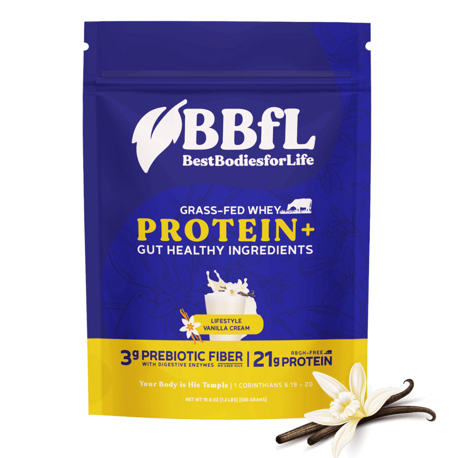 Grass-Fed Whey Protein Powder - Vanilla Cream