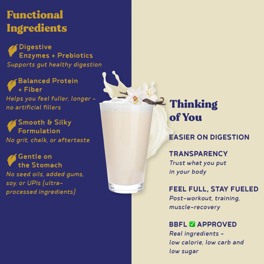 Grass-Fed Whey Protein Powder - Vanilla Cream