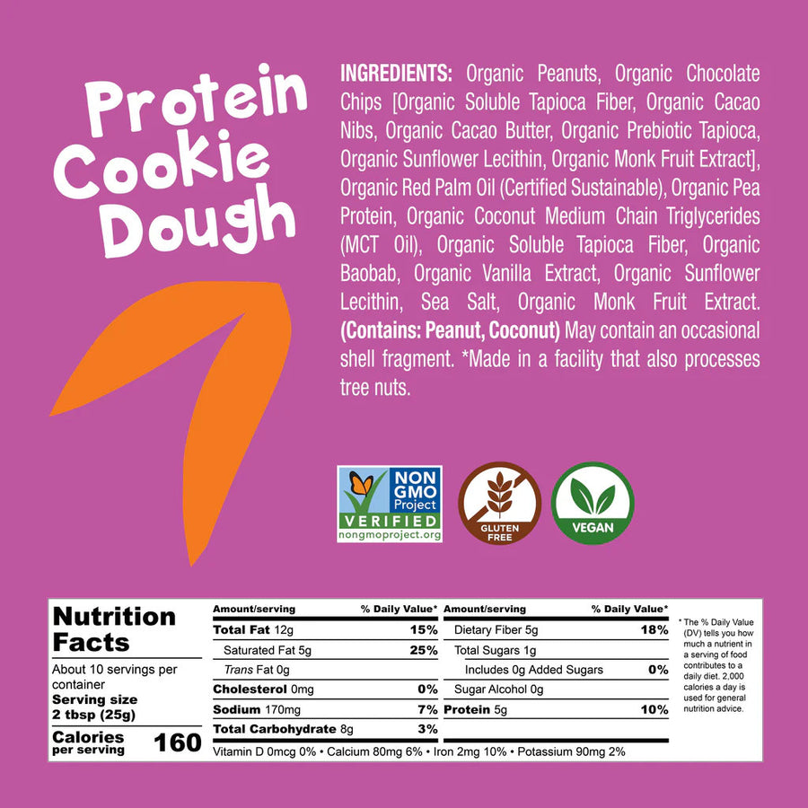 Protein Cookie Dough in a Jar - Peanut Butter (2-pack)