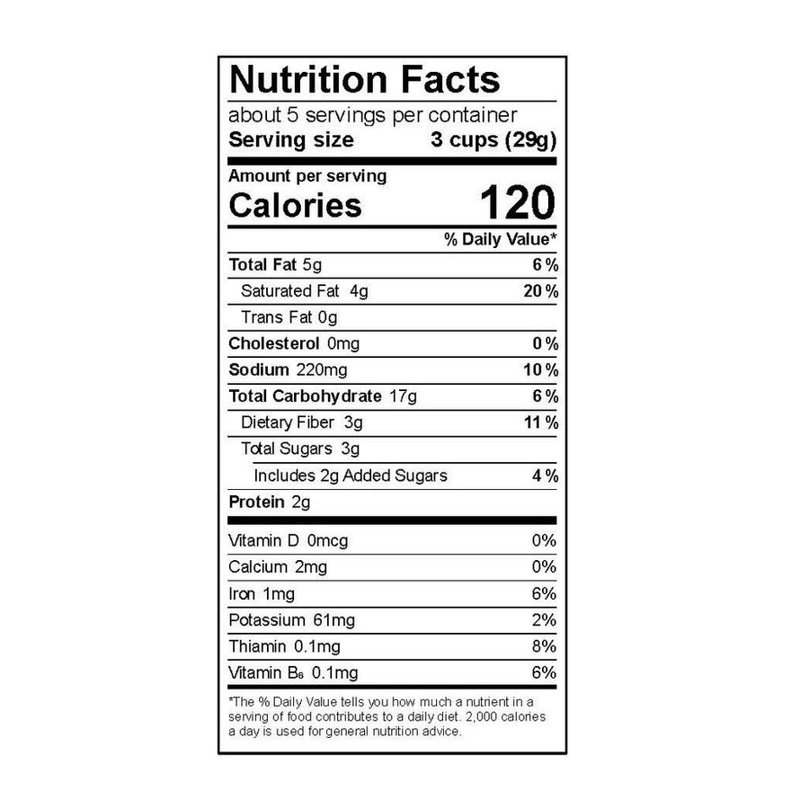 Maple Cinnamon Toast Popcorn - Non-GMO, GF (3 Lg. Bags)