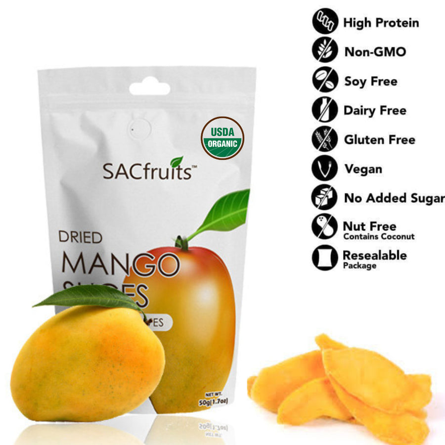 Organic Dried Mango Slices (3-Pack)