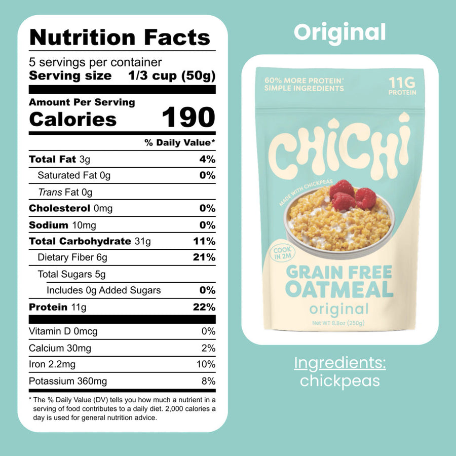 ChiChi ChickPea Hot Cereal - Variety Pack (4-pack)