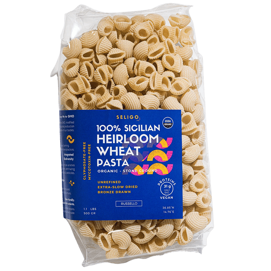Organic Conchiglie Pasta - 100% Sicilian Heirloom Wheat